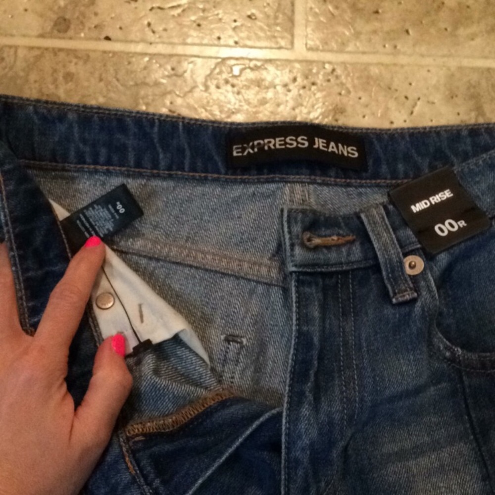 NWT Express 00 Regular Cropped Jeans - Picture 5 of 6